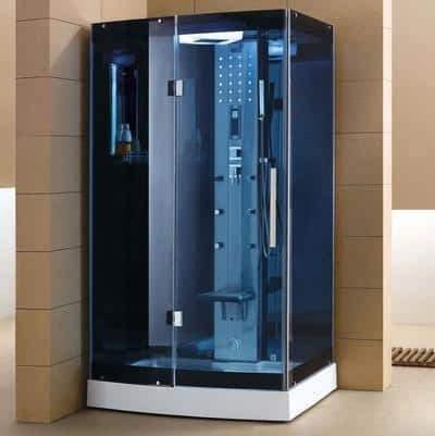 Mesa WS-300A Steam Shower 47"W x 35"D x 85"H - Blue Glass - Houux