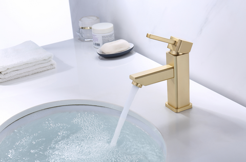 Legion Furniture ZY6301-G UPC Faucet With Drain, Gold - Houux
