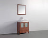 Image of Legion Furniture 24" Cherry Solid Wood Sink Vanity With Mirror WA7824C