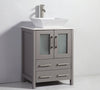 Image of Legion Furniture 24" Light Gray Solid Wood Sink Vanity With Mirror WA7824LG