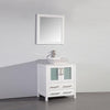Image of Legion Furniture 330" White Solid Wood Sink Vanity With Mirror WA7830W