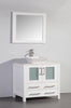 Image of Legion Furniture 36" White Solid Wood Sink Vanity With Mirror WA7836W