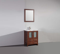 Legion Furniture 24" Cherry Solid Wood Sink Vanity With Mirror WA7924C