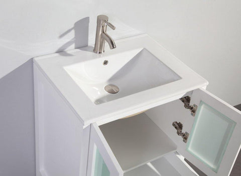 Legion Furniture 24" White Solid Wood Sink Vanity With Mirror WA7924W