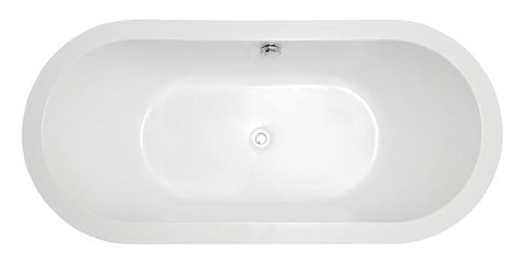 Legion Furniture 67" White Acrylic Tub, No Faucet WE6841