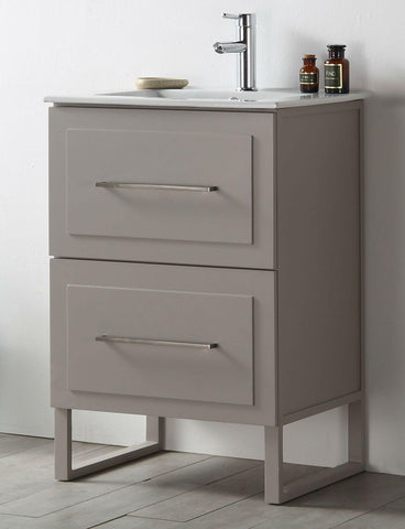 Legion Furniture WH7824-WG 24" Wood Sink Vanity With Ceramic Top, No Faucet