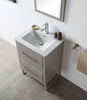 Image of Legion Furniture WH7824-WG 24" Wood Sink Vanity With Ceramic Top, No Faucet