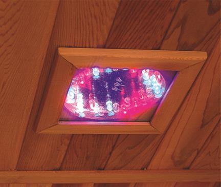 SunRay Bristol Bay 4 Person Canadian Red Cedar Infrared Sauna 65" x 65" x 75" HL400KC - Houux