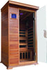 Image of SunRay Saunas Sedona Luxury 1 Person FAR Infrared Sauna Red Cedar 36"X42"X75" HL100K - Houux