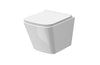Image of Nuie NCG440 Wall Hung Pan & Soft Close Seat Square, White