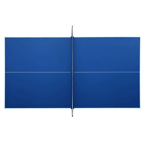 Back Stop 9-Foot Table Tennis for Family Game Rooms with Foldable Halves for Individual Play - Houux