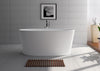Image of Legion Furniture WJ8602-W 62.2" White Matt Solid Surface Tub, No Faucet - Houux