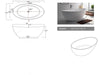 Image of Legion Furniture WJ8643-W 63" White Matt Solid Surface Tub, No Faucet - Houux