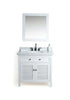 Image of Legion Furniture WS2136-W 36" Solid Wood Sink Vanity With Mirror and Faucet - Houux