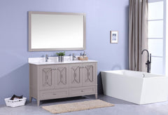Legion Furniture WT7460-GW Sink Vanity With Mirror, Without Faucet