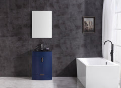 Legion Furniture WTM8130-24-B-PVC 24" Blue Bathroom Vanity, PVC - Houux