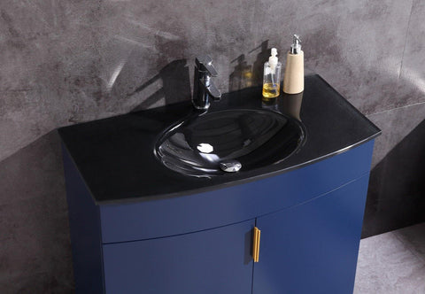 Legion Furniture WTM8130-36-B-PVC 36" Blue Bathroom Vanity, PVC - Houux