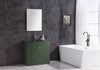Image of Legion Furniture WTM8130-36-VG-PVC 36" Vogue Green Bathroom Vanity, PVC - Houux