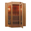 Image of SunRay Saunas Tiburon 4 Person Traditional Steam Sauna 69"x63"x79" HL400SN - Houux