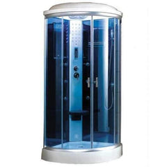 Mesa 9090K Steam Shower 36"L x 36"W x 87"H - Blue Glass - Houux