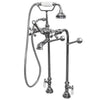 Image of Cambridge Plumbing Clawfoot Tub Freestanding British Telephone Faucet & Hand Held Shower Combo CAM398463 - Houux