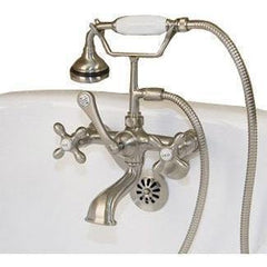 Cambridge Plumbing Clawfoot Tub Faucet - British Telephone w/ Hand Held Shower CAM463W