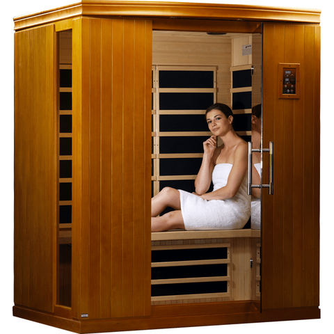 Golden Designs Infrared Sauna Dynamic Madrid II Edition 3 Person DYN-6310-02 - Houux