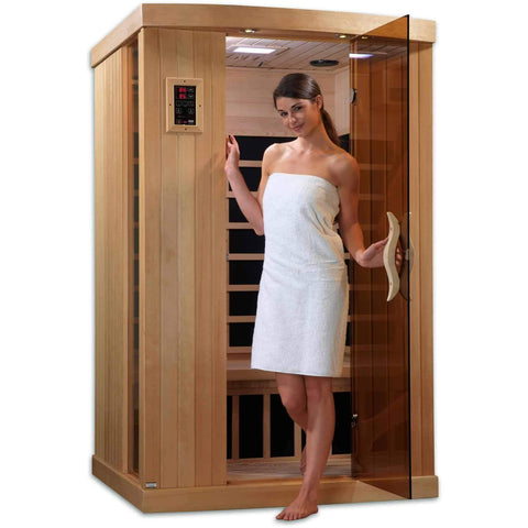 Golden Designs 2 Person Near Zero EMF Far IR Sauna GDI-6254-01 - Houux