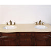 Image of Legion Furniture Bathroom Double Sink Vanity Mahogany Brown 60.5" LF18 - Houux