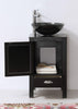 Image of Legion Furniture 18.5" Black Color Wood Sink Vanity With Glass Top-No Faucet WH5518-B