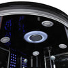 Image of Maya Bath Siena Steam Shower, Black - Right 67" x 51" x 88" - Houux