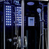 Image of Maya Bath Siena Steam Shower, Black - Right 67" x 51" x 88" - Houux