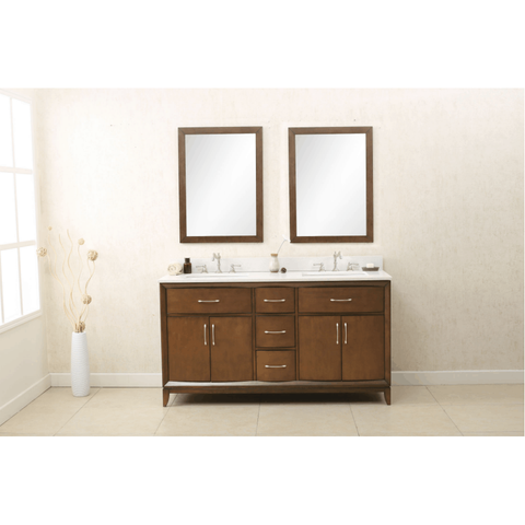 Legion Furniture Unique Bathroom Mirrors and Linen Cabinet Dual Vanity WLF7030-60 - Houux