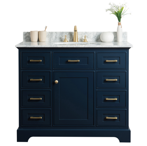 Legion Furniture WS3042-B 42" Solid Wood Sink Vanity With Without Faucet - Houux