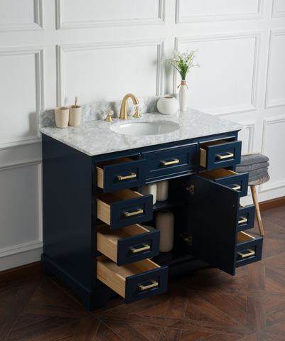 Legion Furniture WS3042-B 42" Solid Wood Sink Vanity With Without Faucet - Houux