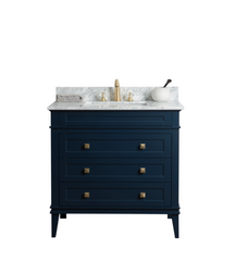 Legion Furniture WS3136-B 36" Solid Wood Sink Vanity With Without Faucet - Houux