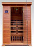 Image of SunRay Sierra 2 Person Infrared Sauna Red Canadian Cedar 47"x45"x75" HL200K - Houux
