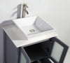 Image of Legion Furniture 24" Dark Grey Solid Wood Sink Vanity With Mirror WA7824DG