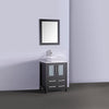 Image of Legion Furniture 24" Espresso Solid Wood Sink Vanity With Mirror WA7824E
