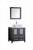 Image of Legion Furniture 36" Espresso Solid Wood Sink Vanity With Mirror WA7836E