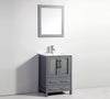 Image of Legion Furniture 24" Dark Gray Solid Wood Sink Vanity With Mirror WA7924DG
