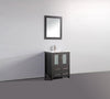 Image of Legion Furniture 24" Espresso Solid Wood Sink Vanity With Mirror WA7924E