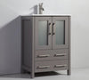 Image of Legion Furniture 24" Light Gray Solid Wood Sink Vanity With Mirror WA7924LG