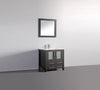 Image of Legion Furniture 30" Espresso Solid Wood Sink Vanity With Mirror WA7930E