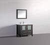 Image of Legion Furniture 36" Espresso Solid Wood Sink Vanity With Mirror WA7936E