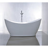 Image of Legion Furniture 67.7" White Freestanding Double Slipper Acrylic Tub WE6513 - Houux