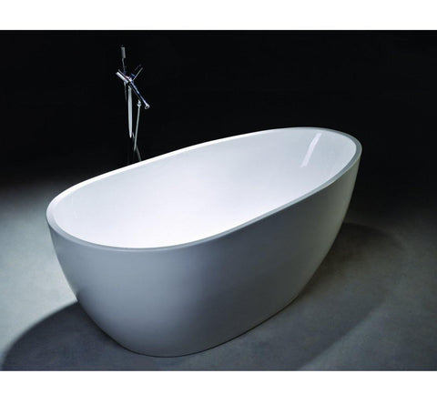 Legion Furniture 68" White Acrylic Tub, No Faucet WE6515