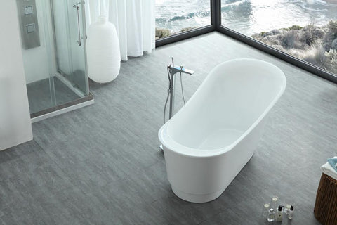 Legion Furniture 67" White Acrylic Tub, No Faucet WE6803