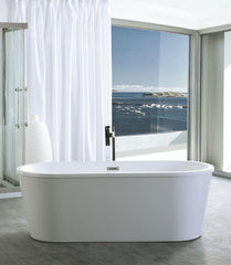 Legion Furniture 67.3" White Acrylic Tub, No Faucet WE6815-L