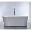 Image of Legion Furniture 67.3" White Freestanding Tub - Double Ended Style WE6815 - Houux